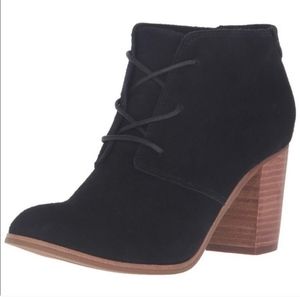 TOMS Lunata Black Lace Up Bootie